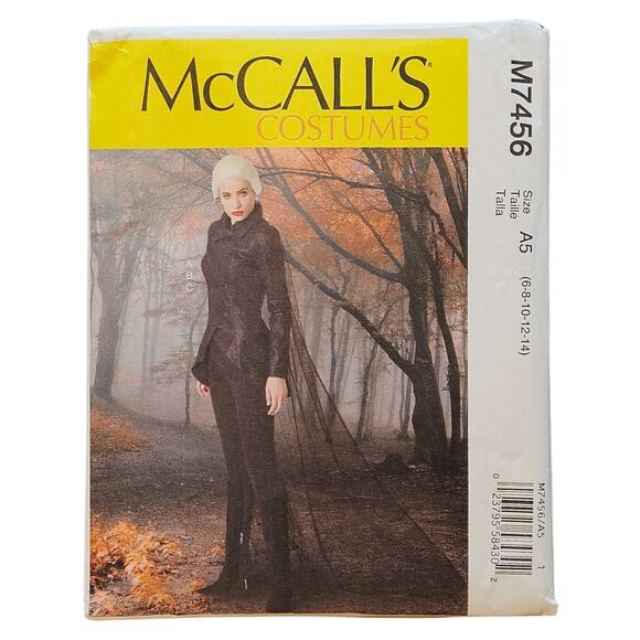 McCALL'S #M7456 - LADIES "EMMA SWAN-ONCE UPON A TIME" COSTUME PATTERN 6-14 - Picture 2 of 4